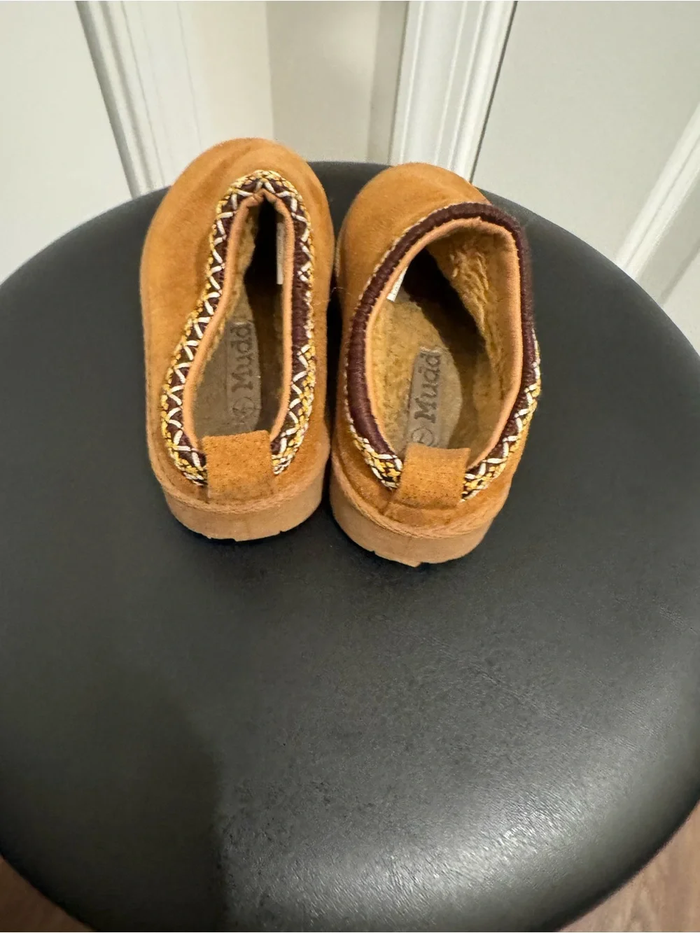 Mudd Kids Cozy Slip-On Shoes in Chestnut Brown size 7 M